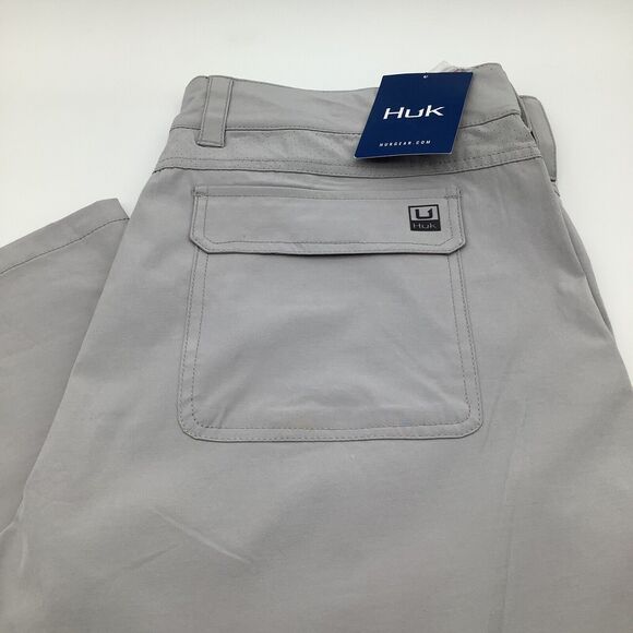 Huk Mens Next Level Fishing Hiking Pants Overcast Grey‎ Size XL NWT - Picture 1 of 16